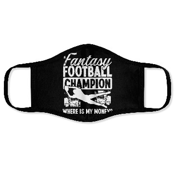 Discover Fantasy Football Championship Funny Money Team Face Masks