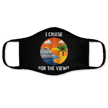 Discover Cruise for the Views Vaction Ship Mardi Gras Face Masks