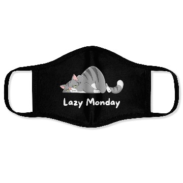 Discover Lazy Monday , sleeping cat , Cute Cat Face Masks