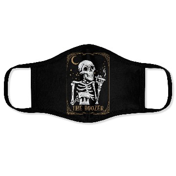 Discover Alcohol Tarot Card Occult Club Gothic Vice Drink Face Masks