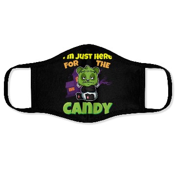 Discover I'm Just Here For The Candy Scary Halloween Beast Face Masks