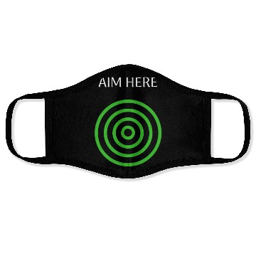 Discover Aim Here Target Archery Bullseye Face Masks