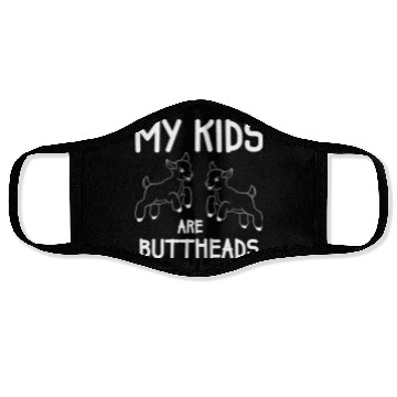 Discover My Kids Are Buttheads Goat Mom Farmer Funny Face Masks