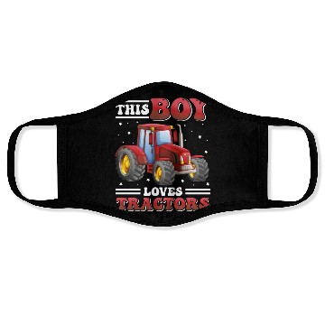 Discover This Boy Loves Tractors! Farmer Kids, Boy Tractor Face Masks