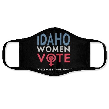 Discover Idaho Women Vote Voter 2022 Election Feminist Face Masks