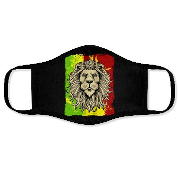 Discover Reggae Jamaican Lion Rasta African Face Masks