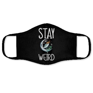 Discover Stay Weird Unidentified Flying Object Outer Space Face Masks