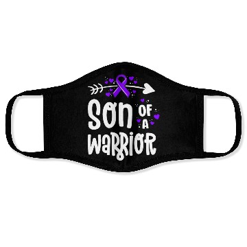 Discover Son Of A Warrior Hodgkins Lymphoma Cancer Face Masks