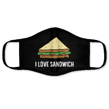 Discover Sandwich - I love sandwiches Face Masks