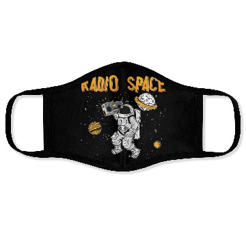 Discover Music Lover Astronomy Radio Space Stars Universe Face Masks