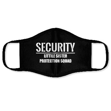 Discover Security Little Sister Protection Squad Face Masks