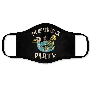 Discover Til Death Do Us Party Bridal Bachelorette Matching Face Masks