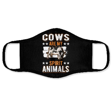 Discover Cow Spirit Animal Cattle Cows Face Masks