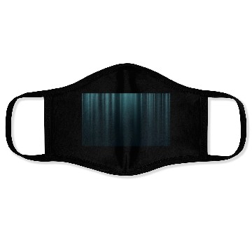 Discover Elegant Teal Blue Theater Cinema Curtain Pattern Face Masks