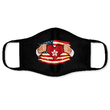 Discover Hong Kongese Who Live in America HongKong Flag Face Masks