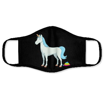 Discover Unicorn Poop Design Face Masks