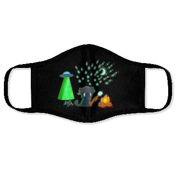 Discover Trick or Treat - Alien Camping Kitten Face Masks