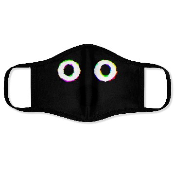 Discover Glitch Ghost Face Face Masks