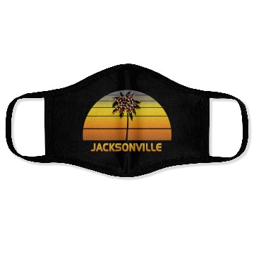 Discover Jacksonville Florida Palm Tree Christmas Lights Face Masks