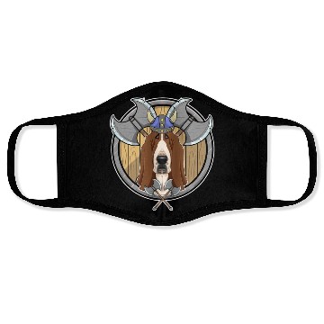 Discover Basset Hound I Valhalla I Viking Face Masks