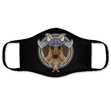 Discover Dachshund I Valhalla I Viking Face Masks