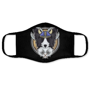 Discover Border Collie I Valhalla I Viking Face Masks