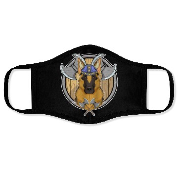 Discover German Shepherd I Valhalla I Viking Face Masks