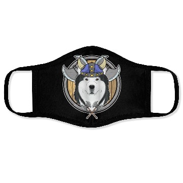Discover Siberian Husky I Valhalla I Viking Face Masks