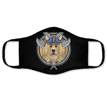 Discover Golden Retriever I Valhalla I Viking Face Masks