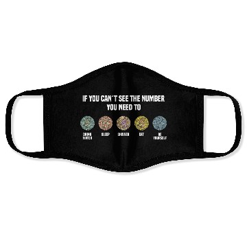 Discover Ishihara Numbers - Be Yourself Face Masks