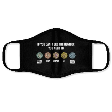 Discover Ishihara Numbers - Write A Book Face Masks