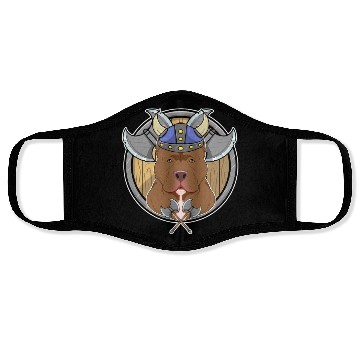 Discover Pitbull I Valhalla I Viking Face Masks