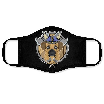 Discover Puggle I Valhalla I Viking Face Masks