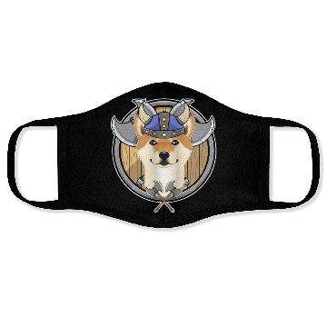 Discover Shiba Inu I Valhalla I Viking Face Masks