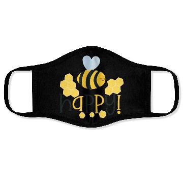 Discover Bee Happy Honey bees Face Masks