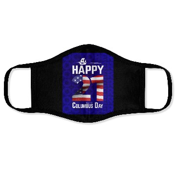 Discover Columbus Day Since 1492 Christopher Columbus Face Masks