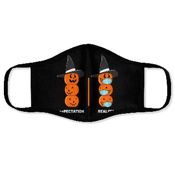 Discover Halloween Pumpkins Witch Expectation Reality Face Masks