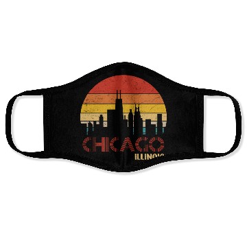 Discover Chicago Illinois City Face Masks