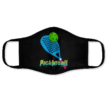 Discover Funny Pickleball Game Face Masks
