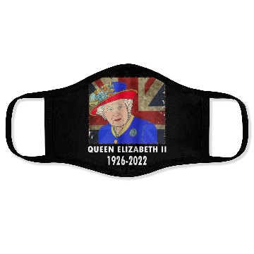 Discover Queen Elizabeth II - rip Queen Elizabeth II - rest Face Masks