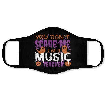 Discover Ghost Pumpkin Music Teacher Halloween Face Masks