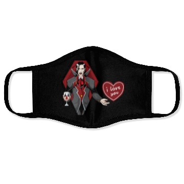 Discover VAMPIRE LOVE YOU Face Masks