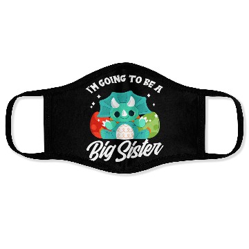 Discover Dinosaur Pregnant Sister Offspring Face Masks