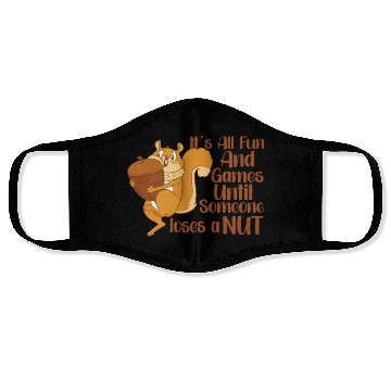 Discover Funny Squirrel Fan Squirrel Lover Chipmunk Addict Face Masks