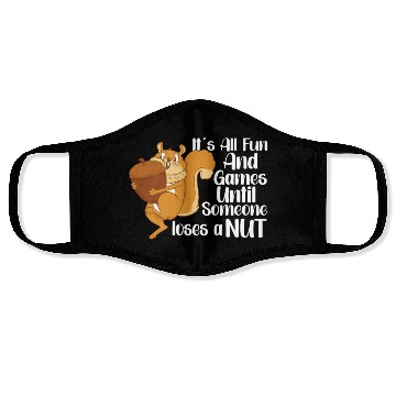 Discover Funny Squirrel Fan Squirrel Lover Chipmunk Addict Face Masks