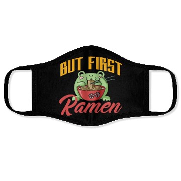Discover But First Ramen Funny Ramen Lover Gift Face Masks