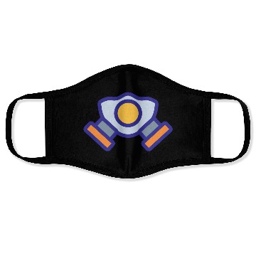 Discover Blue Orange Comic Face Protection Nuclear Gas Mask Face Masks