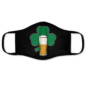 Discover St Patricks Day Lucky Shamrock Beer Face Masks