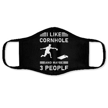 Discover I like cornhole and maybe 3 people - Bean Bag Toss Face Masks