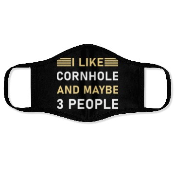Discover I like cornhole and maybe 3 people - Bean Bag Toss Face Masks